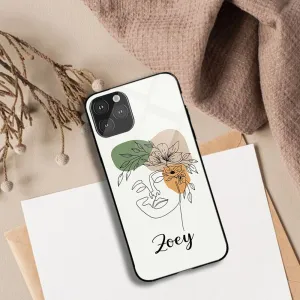 Crystal Finish Keep it Simple Girl Name Glossy Protective case