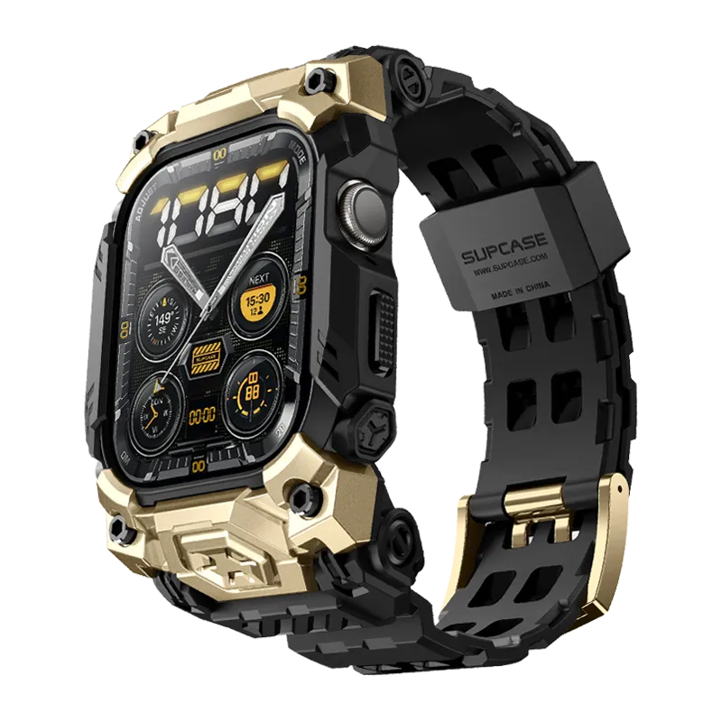 Apple Watch UB Ore Wristband Case (46mm)-Gold Clear Shield