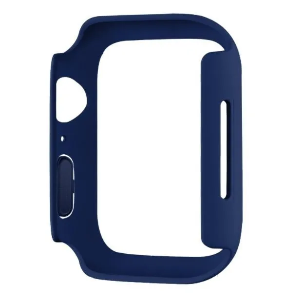Luxury Shielding Apple Watch PC Hard Case (Matte Dark Blue)
