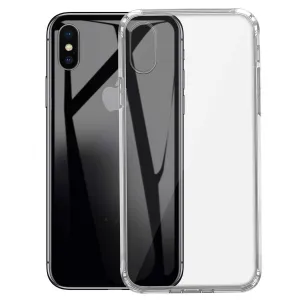 Sleek Guard Classic Frame Transparent Silicone Gel Clear Case for Apple iPhone XS