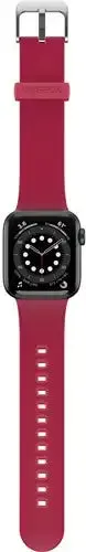Luxury Durable Fit Daily Fashion Accessory Otterbox Apple Watch Silicone Strap (Red)