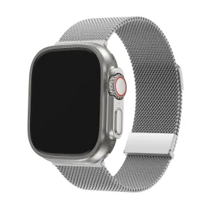 BALR. Apple Watch Milanese Strap (Silver) simple design Flexible Motion Fit