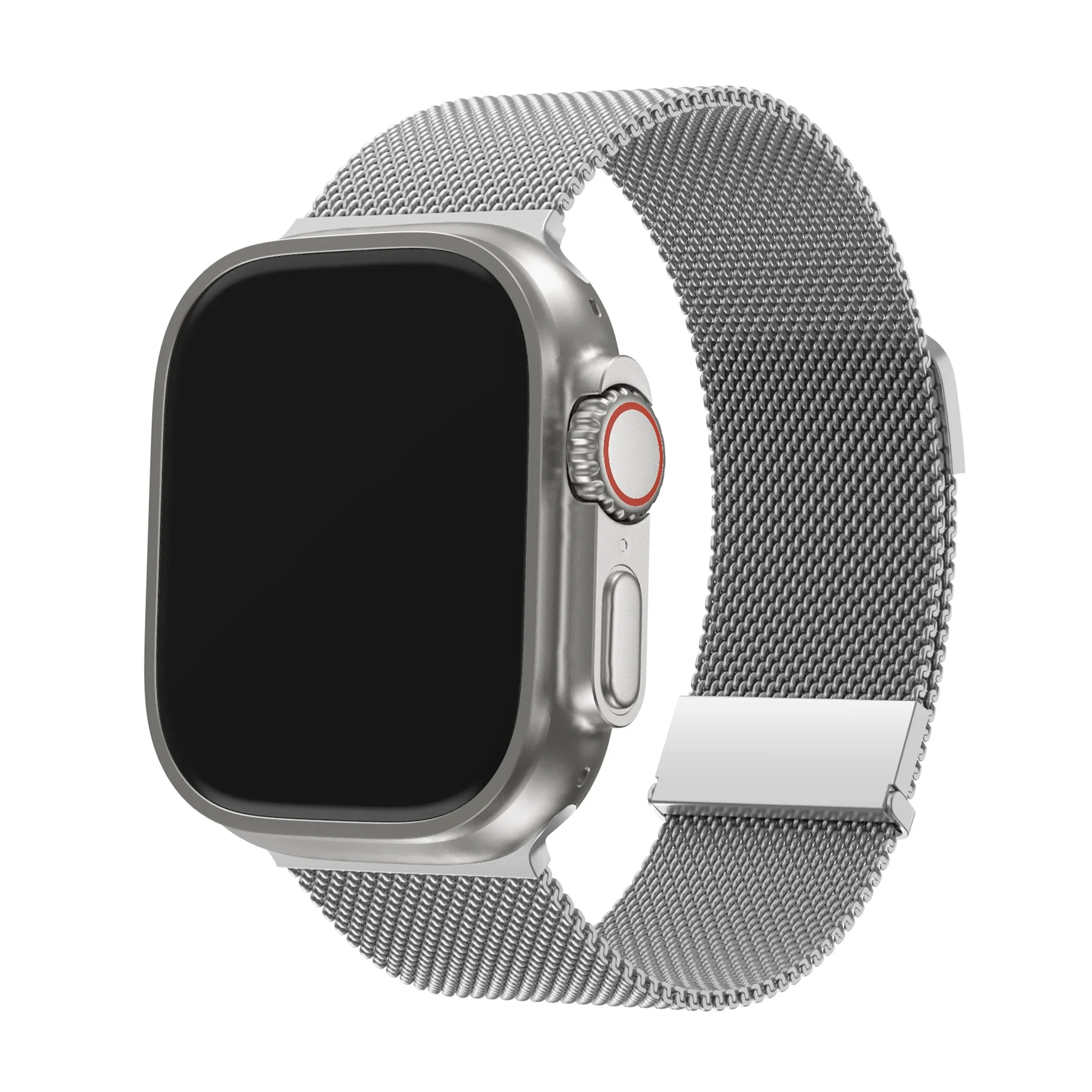 BALR. Apple Watch Milanese Strap (Silver) simple design Flexible Motion Fit