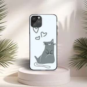 Cat With Love Printed Protective Case Comfort Finish Layer