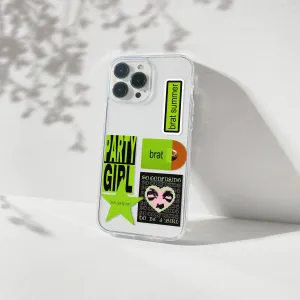 Stylish Finish Outdoor Travel Brat Aesthetic Silicone Clear Case