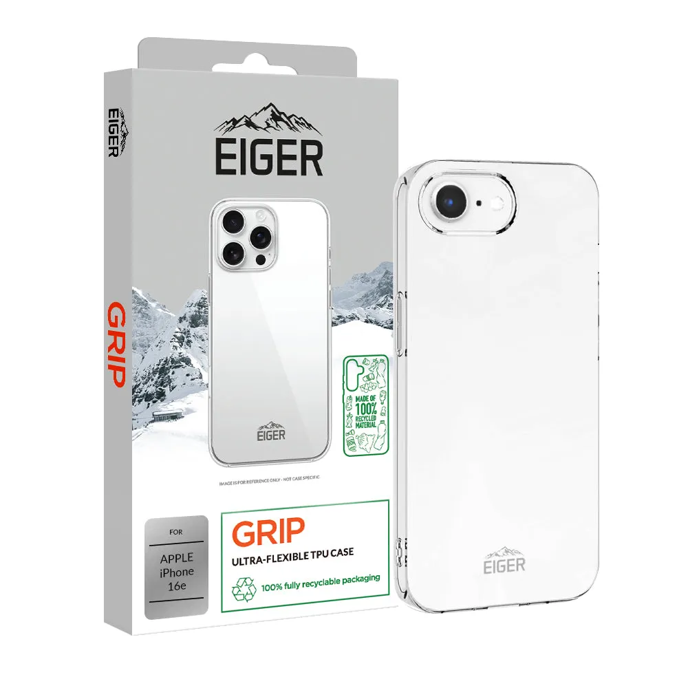 Elegant Design Layer Flexible structure Eiger GRS Grip Case for Apple iPhone 16e in Clear