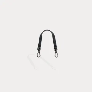 Emma Bandolet Strap - Black/Pewter Premium Lanyard