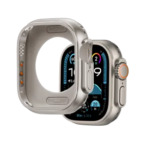 Scratch Shield Light Armor Shielding Bandz Apple Watch Ultra - 49mm Metal Case (Titanium)