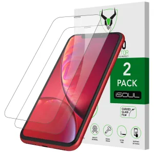 Screen Protector for iPhone 11 and iPhone XR 6.1 Inch, iSOUL Tempered Glass HD Film, 2-Pack premium accessory glass Case Compatible