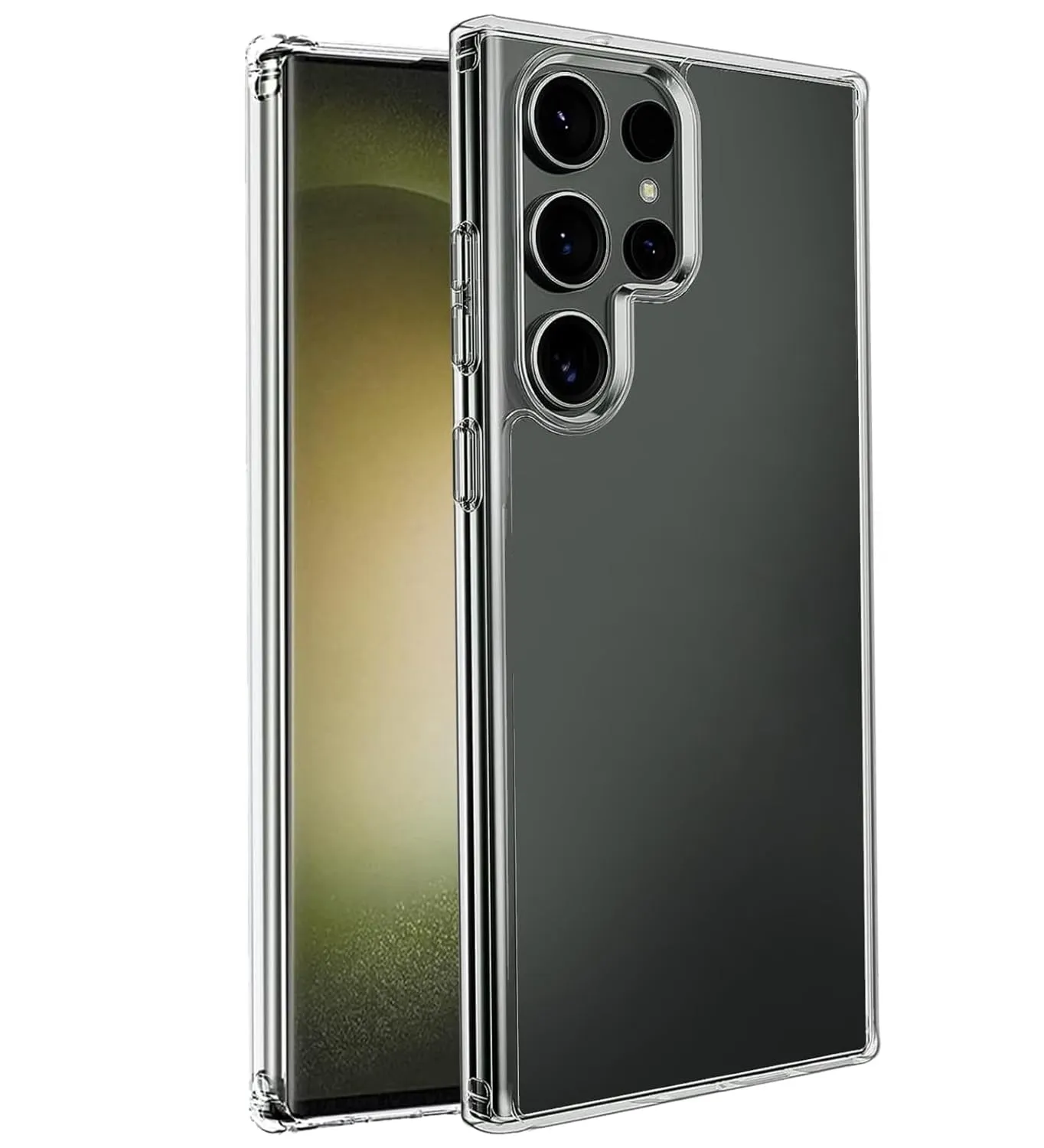 Samsung Galaxy S23 Ultra Back Cover Case | Hybrid - Clear strong glass layer