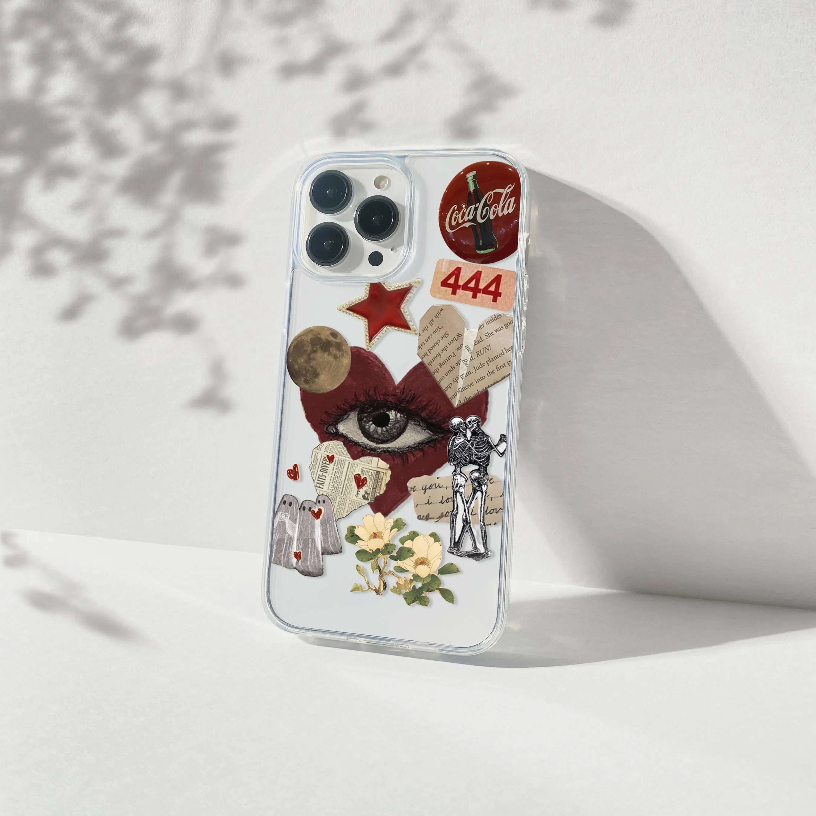 Protective Craft Durable Protection Layer Love Vintage Aesthetic Silicone Clear Case