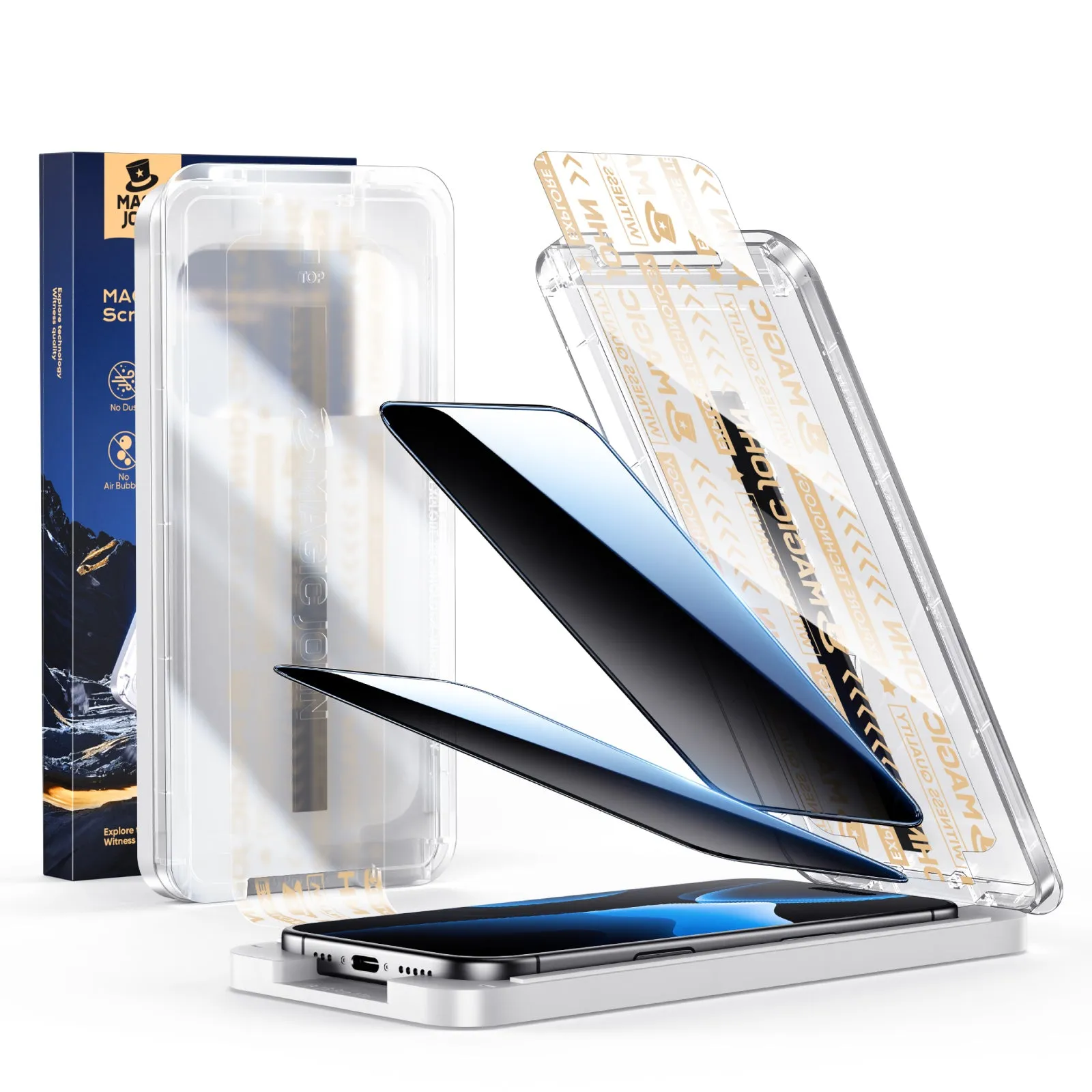 MAGIC JOHN Upgraded Screen Protector - Automatic Dust Free Eco-Friendly Protection Screen Shield Ultra Elite Max Nano Guard