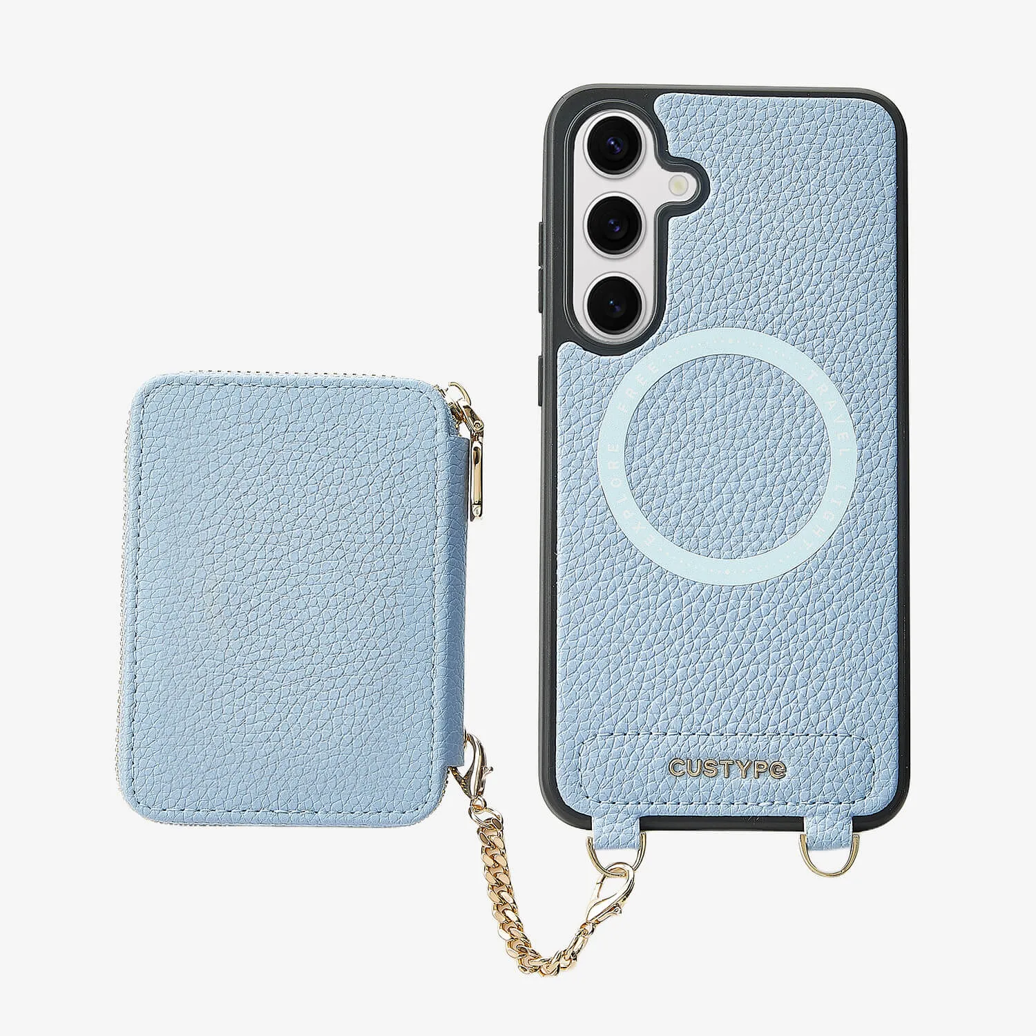 Unique Design Set- Samsung Galaxy Wireless Charging Phone Case With Detachable Wallet Comfort Build Layer