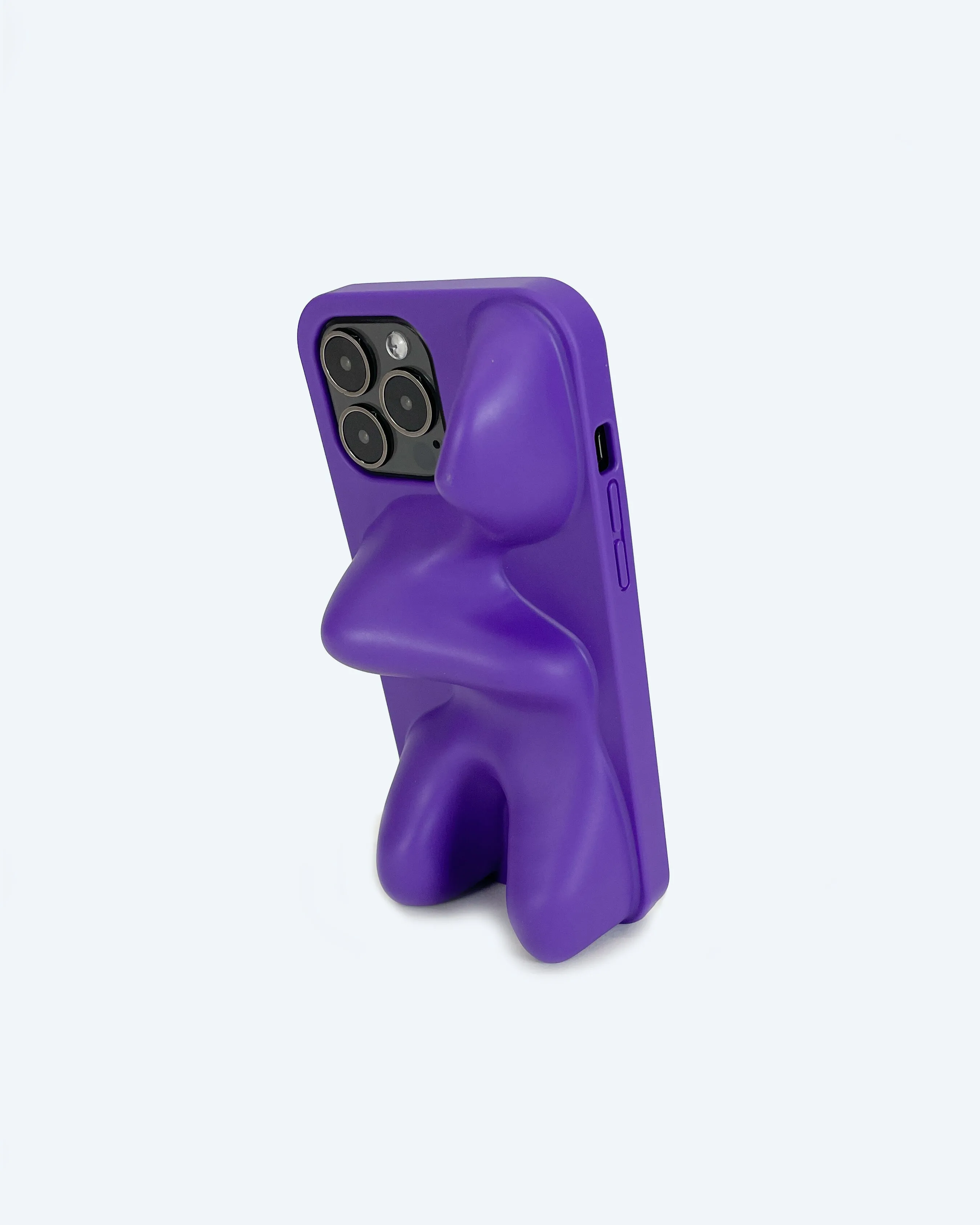 WAREHOUSE SALE: Ishi Phone Case in Purple Rain Wireless Charging Compatible Minimal Shield Texture