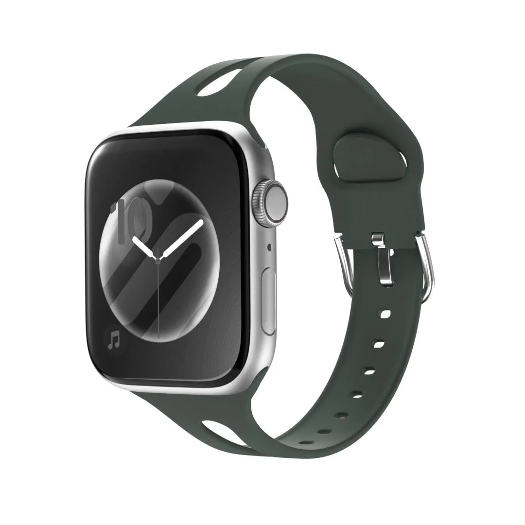 Apple Watch Slim Silicone Strap (Green) fitness gear