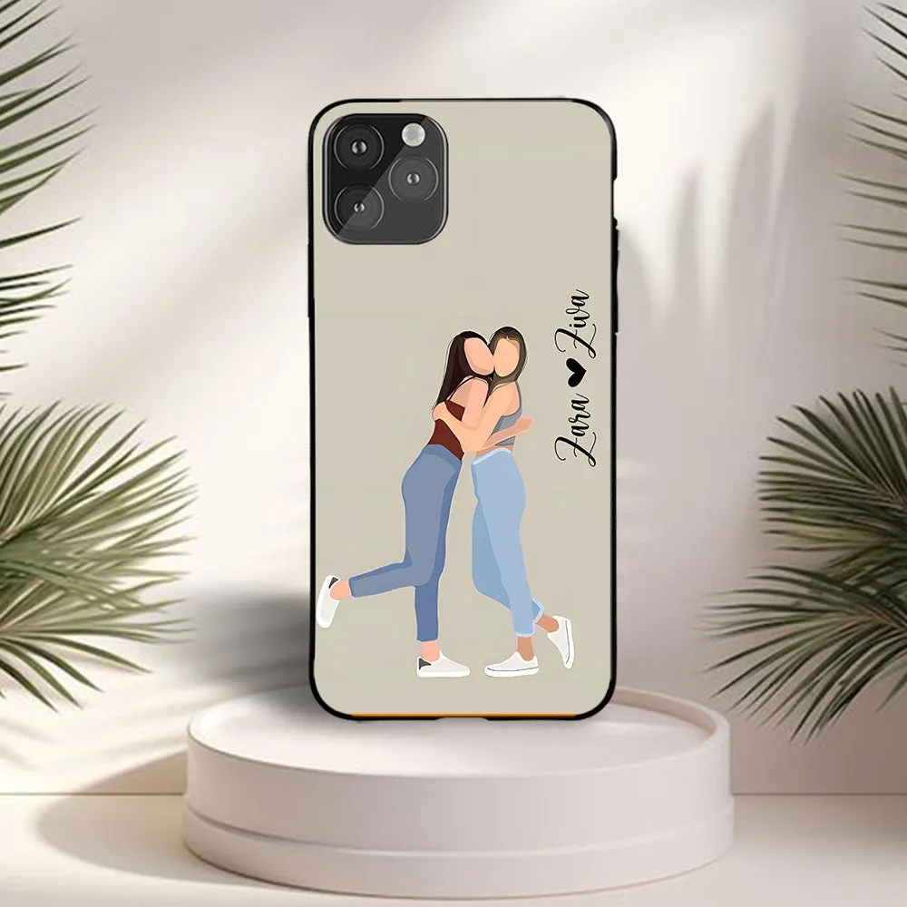 We Are Best Friends Name Case Trendy Design Shock Guard