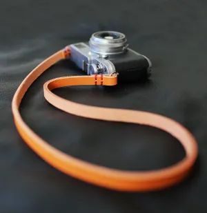 Windmup 10mm thick light brown leather handmade camera neck shoulder strap fishing