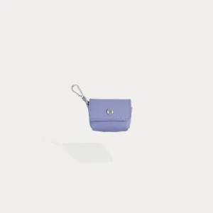 Durable Compact Holder Minimalist Carry Design Avery AirPods Clip-On Pouch - Lavender/Silver