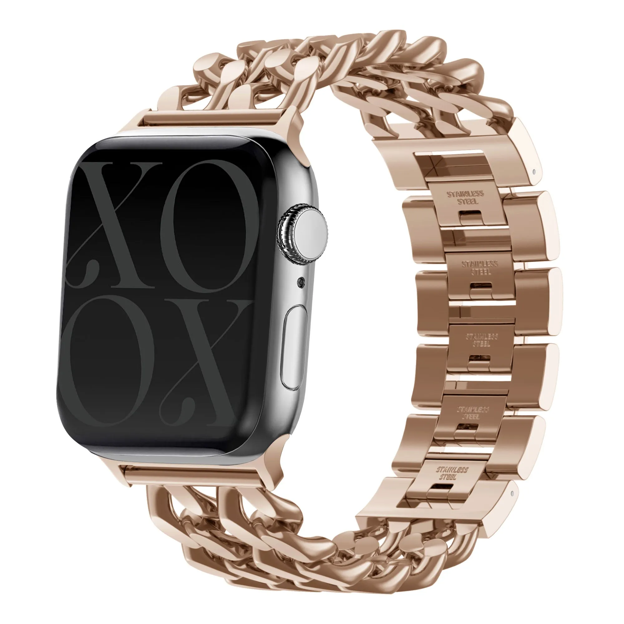xoxo Wildhearts Apple Watch Steel Strap - Chain strap (Rose Gold) - 38/40/41/42mm Classic Style Band