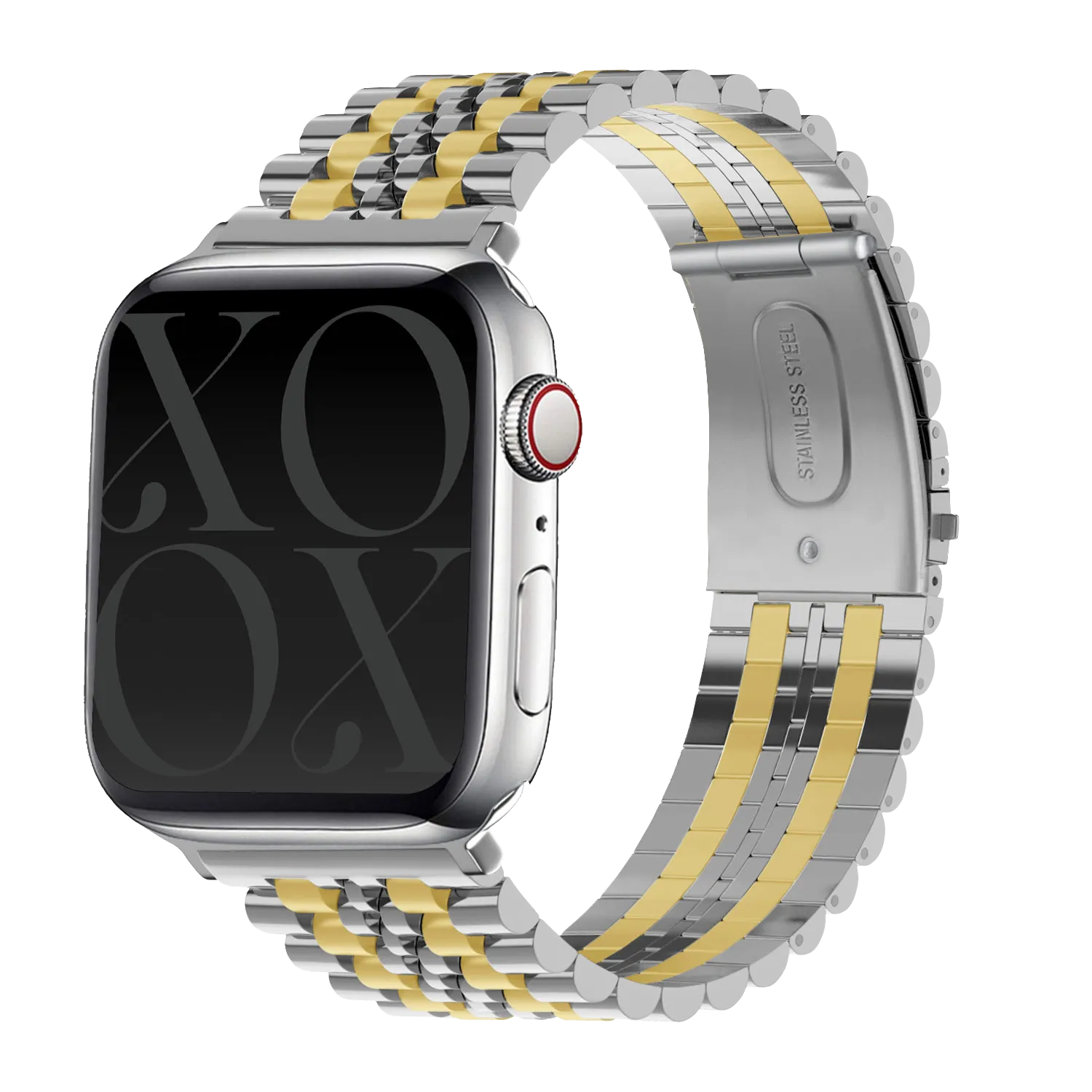 Active Choice xoxo Wildhearts Apple Watch Steel Strap (Silver/Gold)