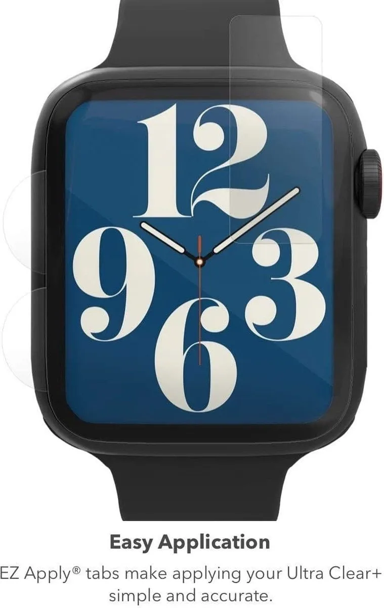scratch resistant layer Anti Shatter Zagg InvisibleShield Apple Watch 44mm Ultra Clear  Screen Protector