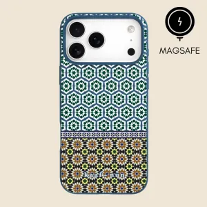Zellij Moroccan Tiles MagSafe iPhone Case Flexible Texture
